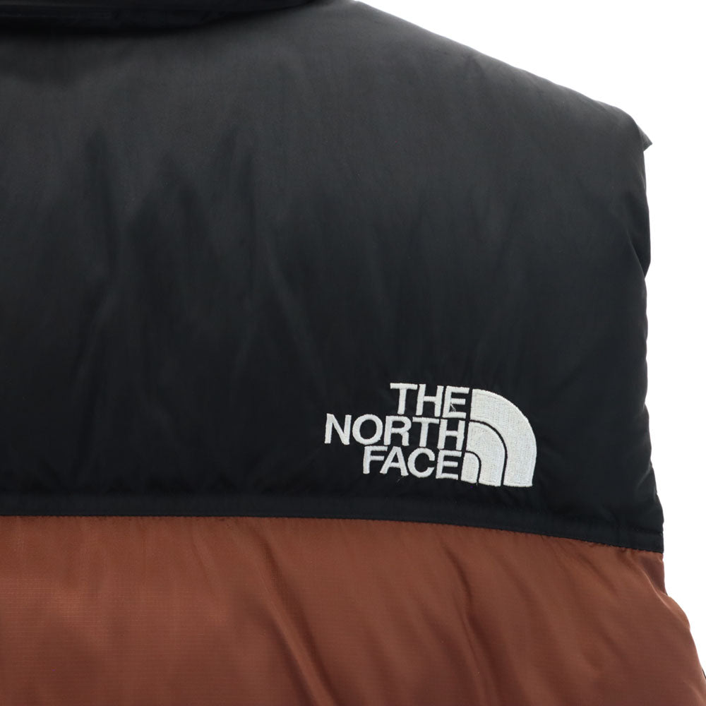 THE NORTH FACE ノースフェイス ND92338 ヌプシ ダウンベスト L ブラウン 他 ツートンカラー、アウトドア メンズ