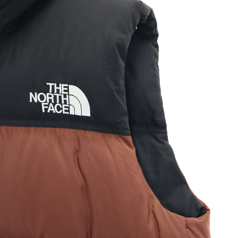 THE NORTH FACE ノースフェイス ND92338 ヌプシ ダウンベスト L ブラウン 他 ツートンカラー、アウトドア メンズ