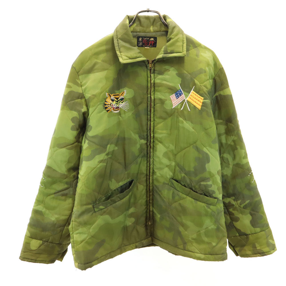 東洋エンタープライズ トーヨーエンタープライズ TT10728 マップ刺繍 迷彩ベトジャン キルティングジャケット M カーキ スーベニア メンズ