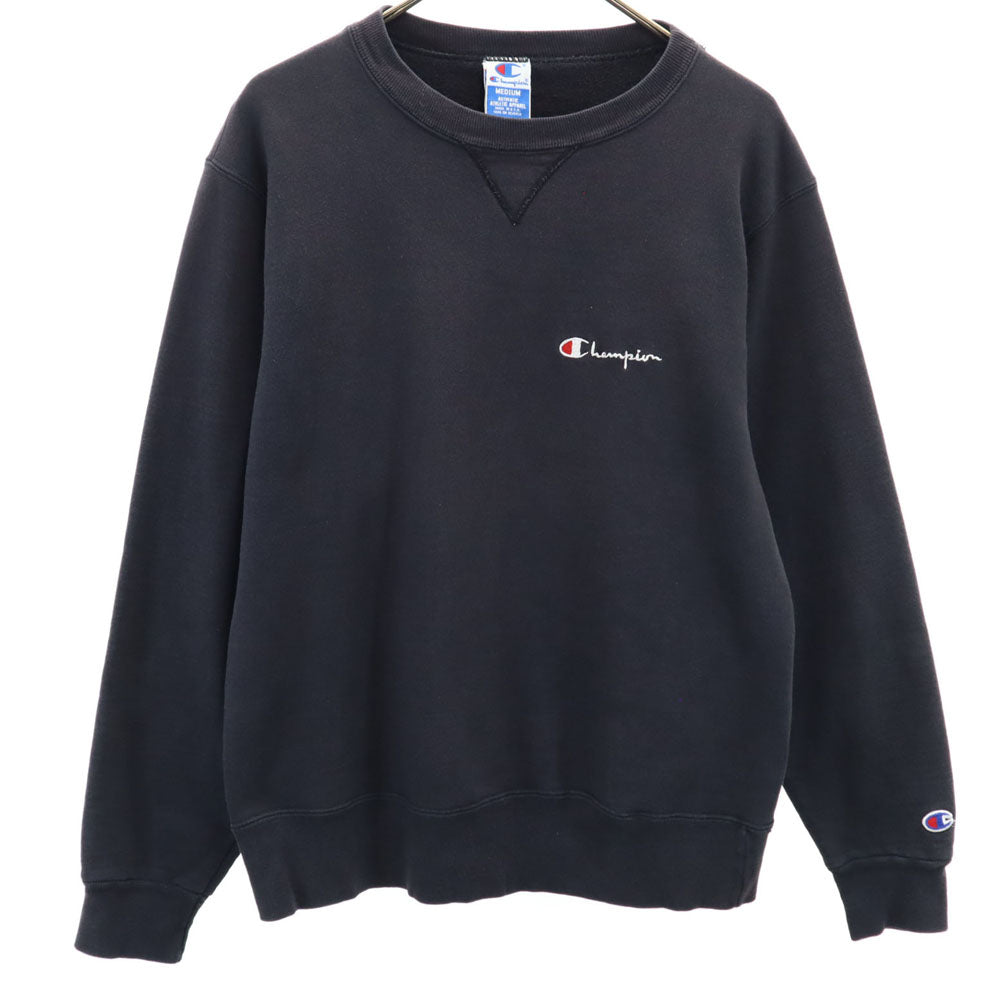 Champion チャンピオン 90s USA製 オールド 長袖 スウェット トレーナー M ブラック 裏起毛 メンズ