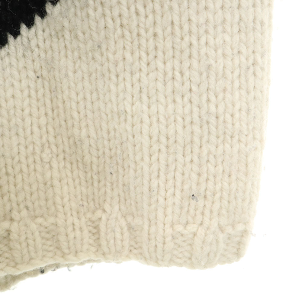 POLO SPORT RALPH LAUREN ポロスポーツラルフローレン ウールブレンド ハンドニット 長袖 Vネック セーター L ブラック ハンドニット メンズ