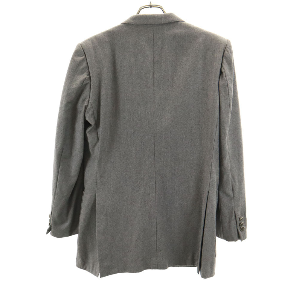 LANVIN ランバン 80s 90s ウールブレンド オールド テーラードジャケット 7 グレー ブレザー メンズ