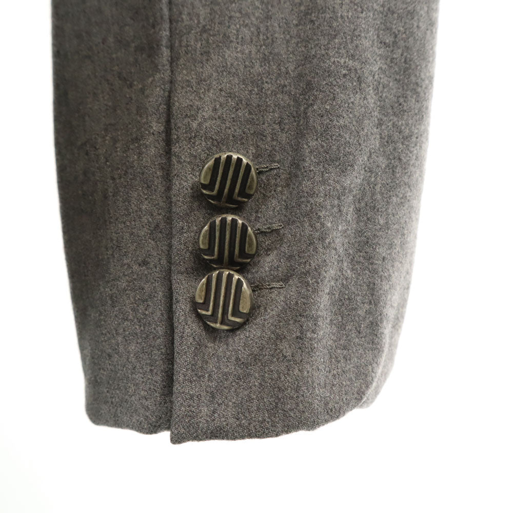 LANVIN ランバン 80s 90s ウールブレンド オールド テーラードジャケット 7 グレー ブレザー メンズ