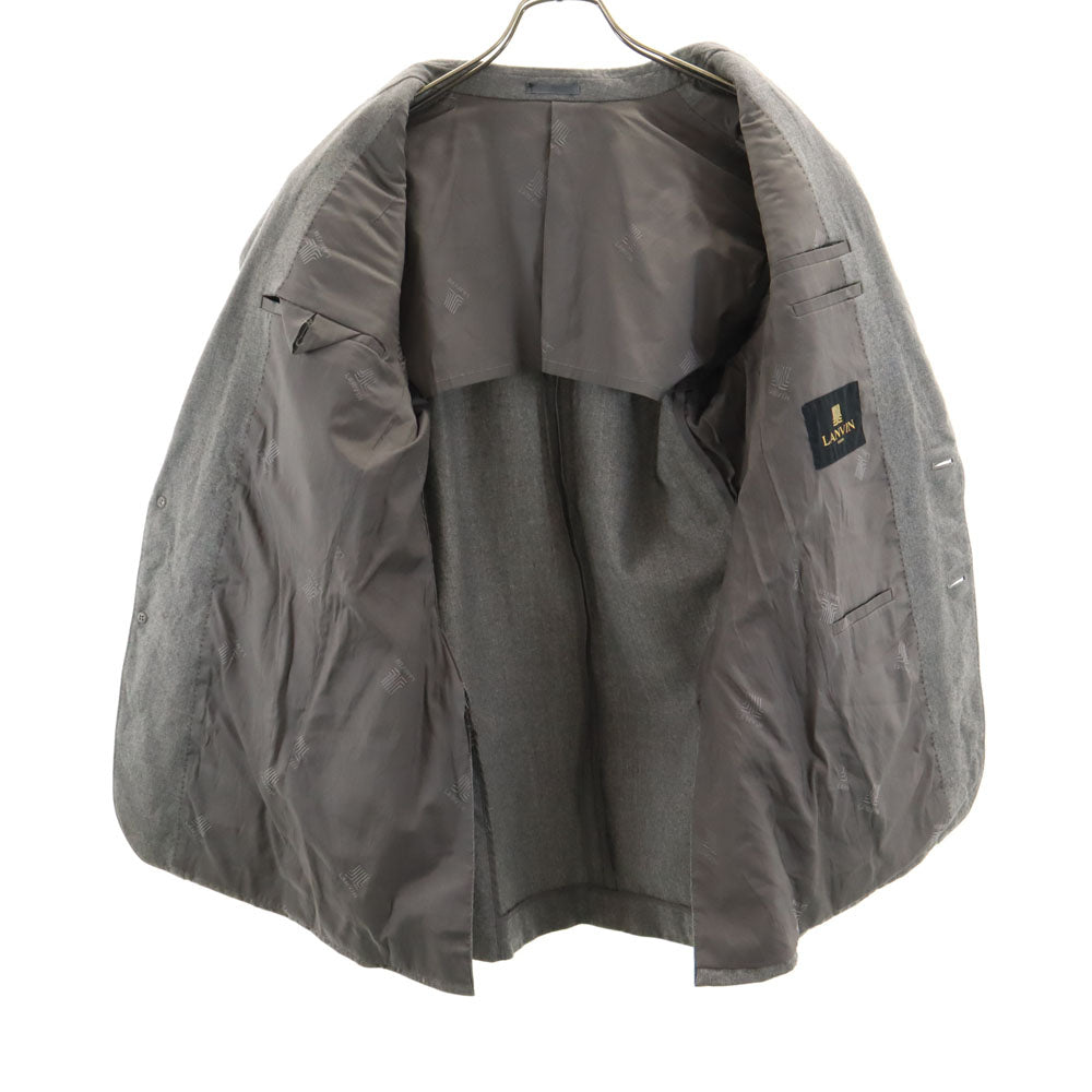 LANVIN ランバン 80s 90s ウールブレンド オールド テーラードジャケット 7 グレー ブレザー メンズ