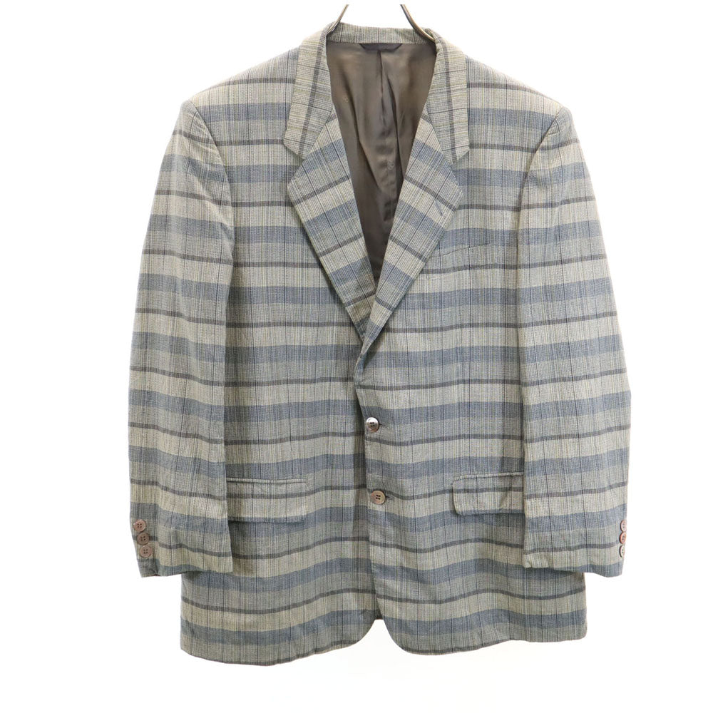 BALENCIAGA バレンシアガ 80s 90s 日本製 オールド チェック柄 テーラードジャケット 104 B7 グレー 他 ブレザー メンズ