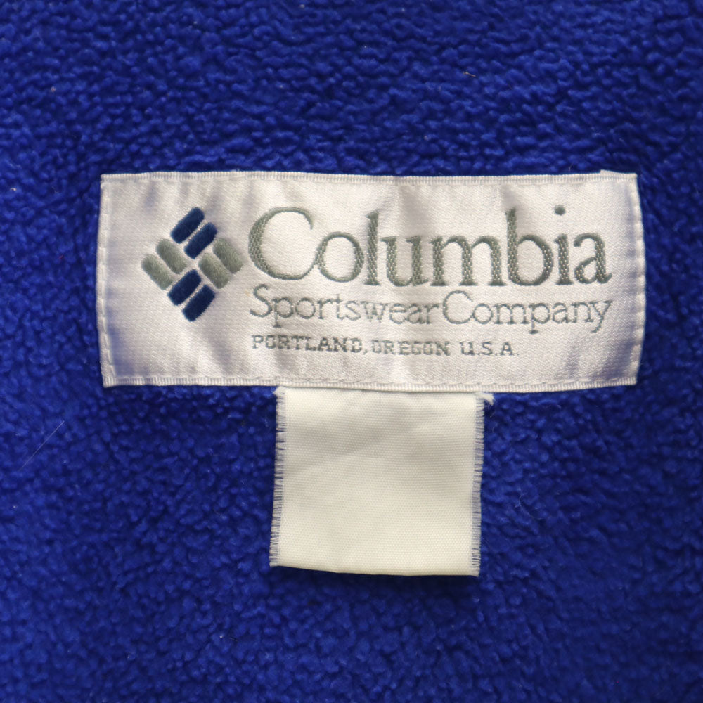 Columbia コロンビア 90s オールド 長袖 アウトドアジャケット グリーン系 裏フリース メンズ