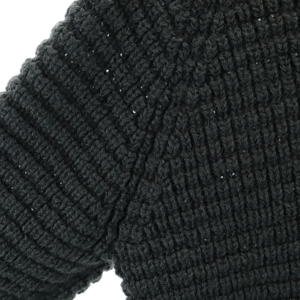 木梨サイクル 日本製 長袖 セーター M チャコールグレー KINASHI CYCLE ワッフルニット メンズ