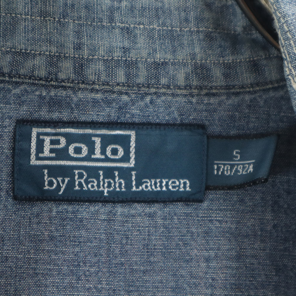 Polo by Ralph Lauren ポロバイラルフローレン 長袖 シャンブレーシャツ S メンズ