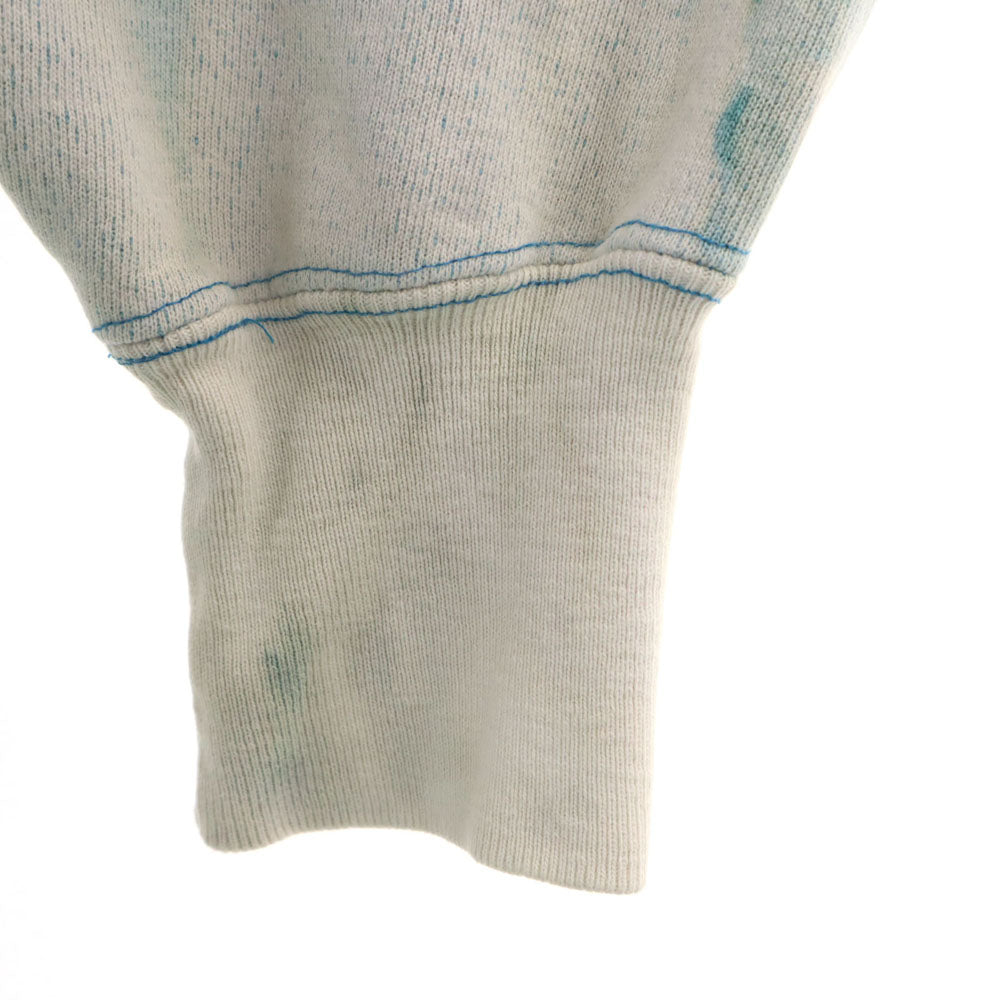 Champion チャンピオン 90s リバースウィーブ USA製 オールド 刺繍タグ ブリーチ加工 長袖 スウェット トレーナー XL グリーン系 裏起毛 メンズ