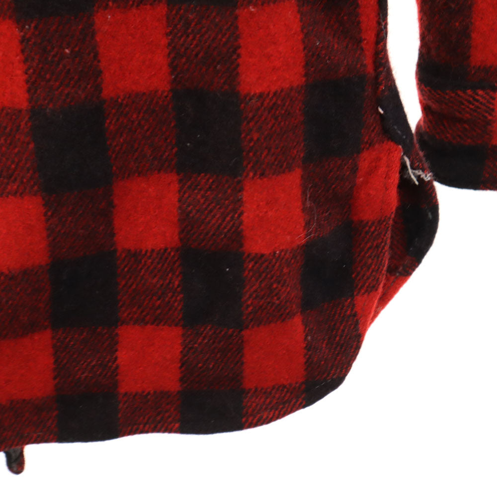 sportswear スポーツウェア 50s 60s ヴィンテージ チェック 長袖 シャツ レッド系 メンズ