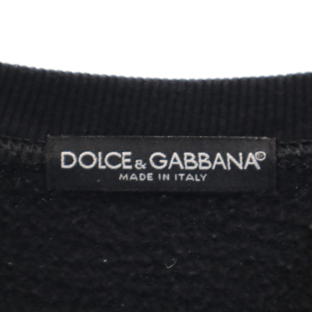DOLCE&GABBANA ドルチェアンドガッバーナ イタリア製 ミッキーマウス 長袖 トレーナー ブラック系 裏起毛 スウェット レディース
