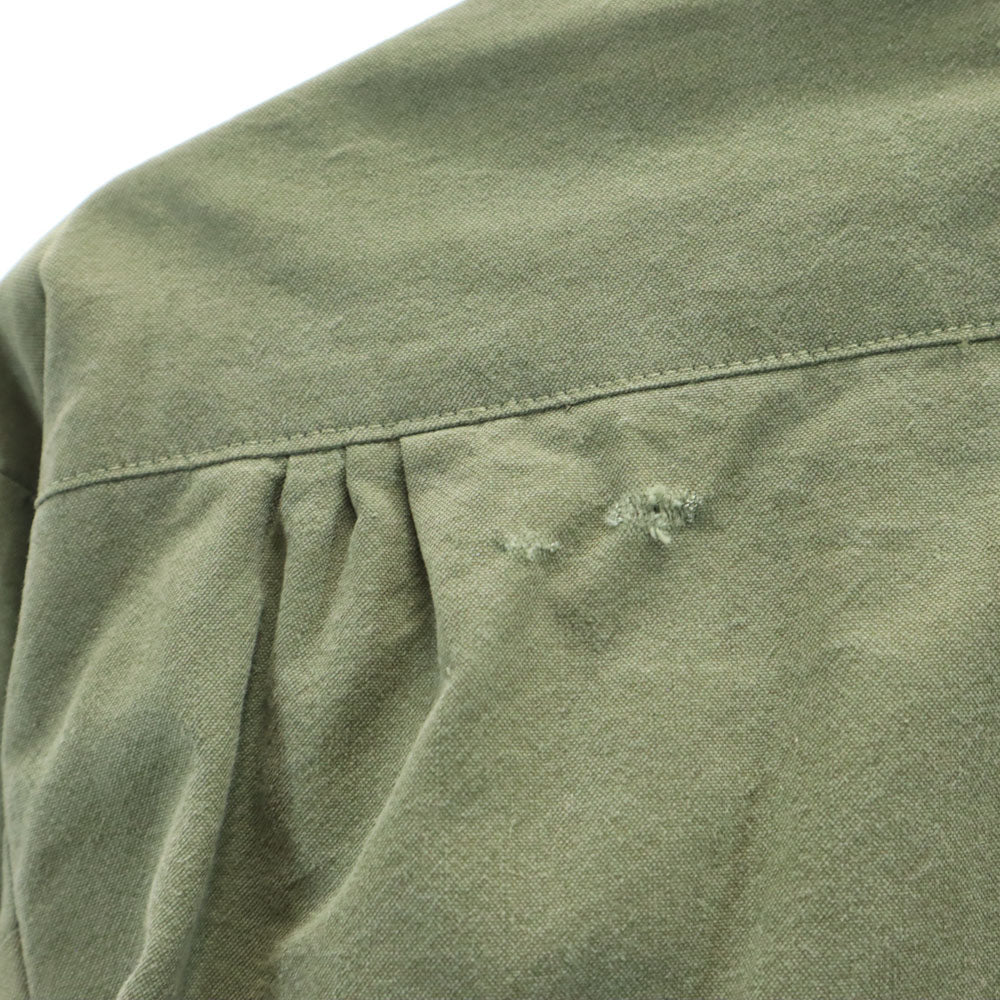 GREG LAUREN グレッグローレン USA製 長袖 ジップジャケット 1 カーキ系 メンズ