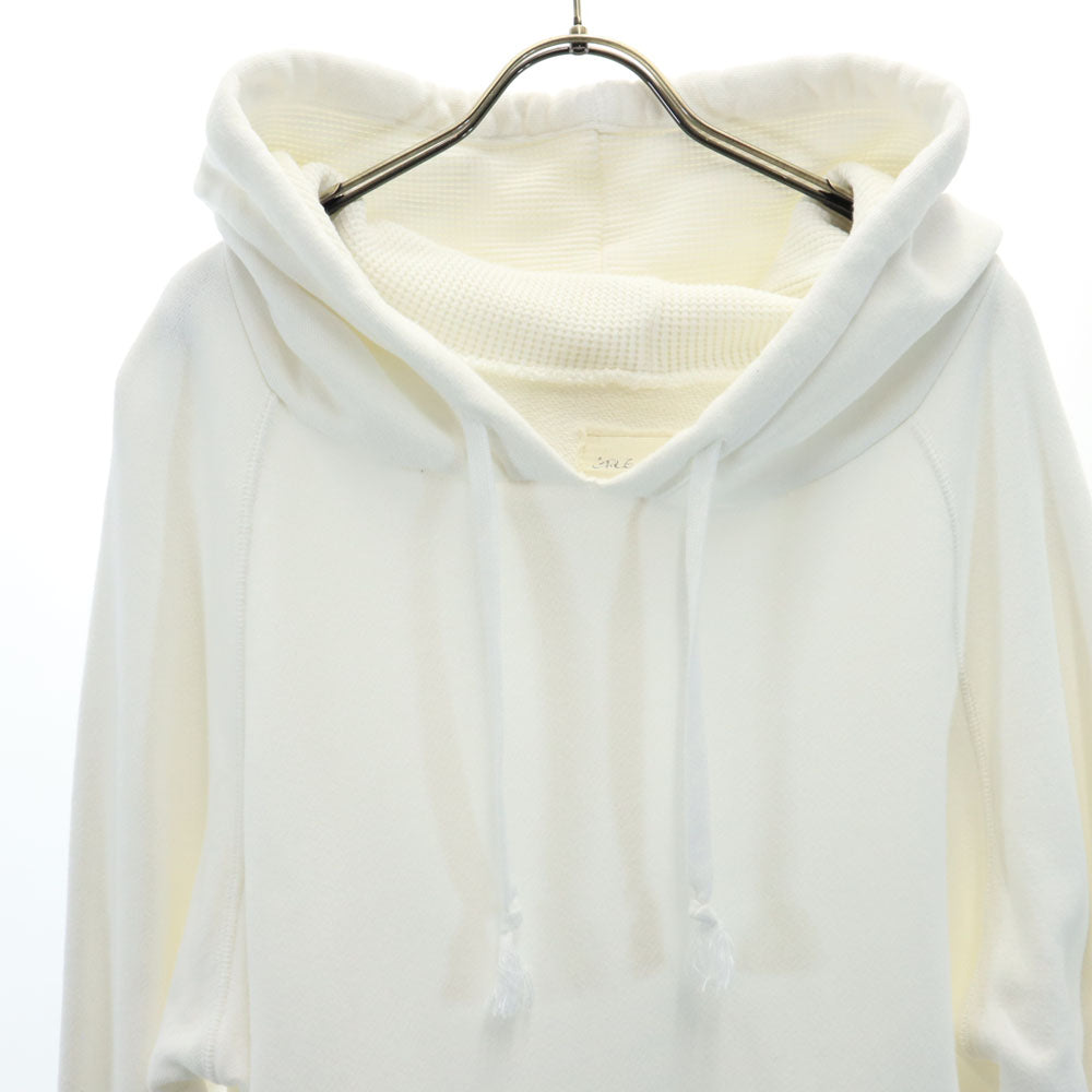 GREG LAUREN グレッグローレン USA製 長袖 スウェットパーカー 1 ホワイト系 メンズ