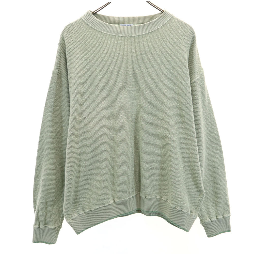 KENZO HOMME ケンゾーオム 90s 日本製 オールド バックロゴ刺繍 長袖 セーター F グリーングレー系 ニット レディース