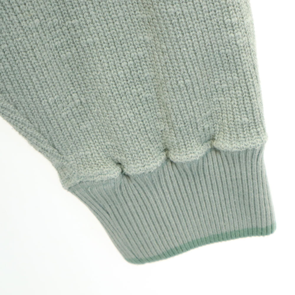 KENZO HOMME ケンゾーオム 90s 日本製 オールド バックロゴ刺繍 長袖 セーター F グリーングレー系 ニット レディース