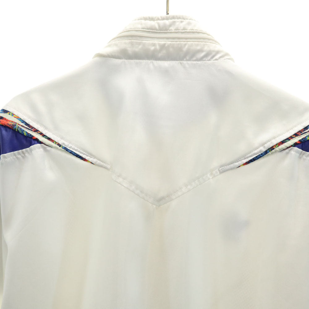 adidas アディダス 80s デサント製 ヴィンテージ トラックジャケット L ホワイト ブルゾン メンズ