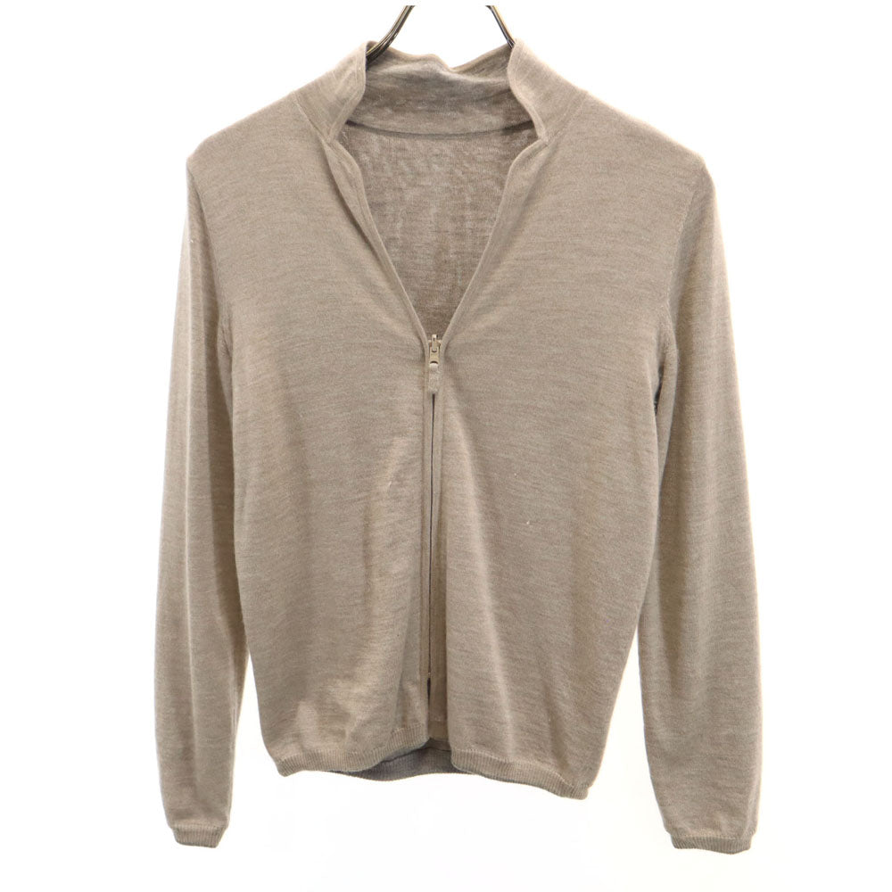 FOXEY フォクシー カシミヤブレンド 長袖 ニットジャケット 38 ベージュ系 レディース