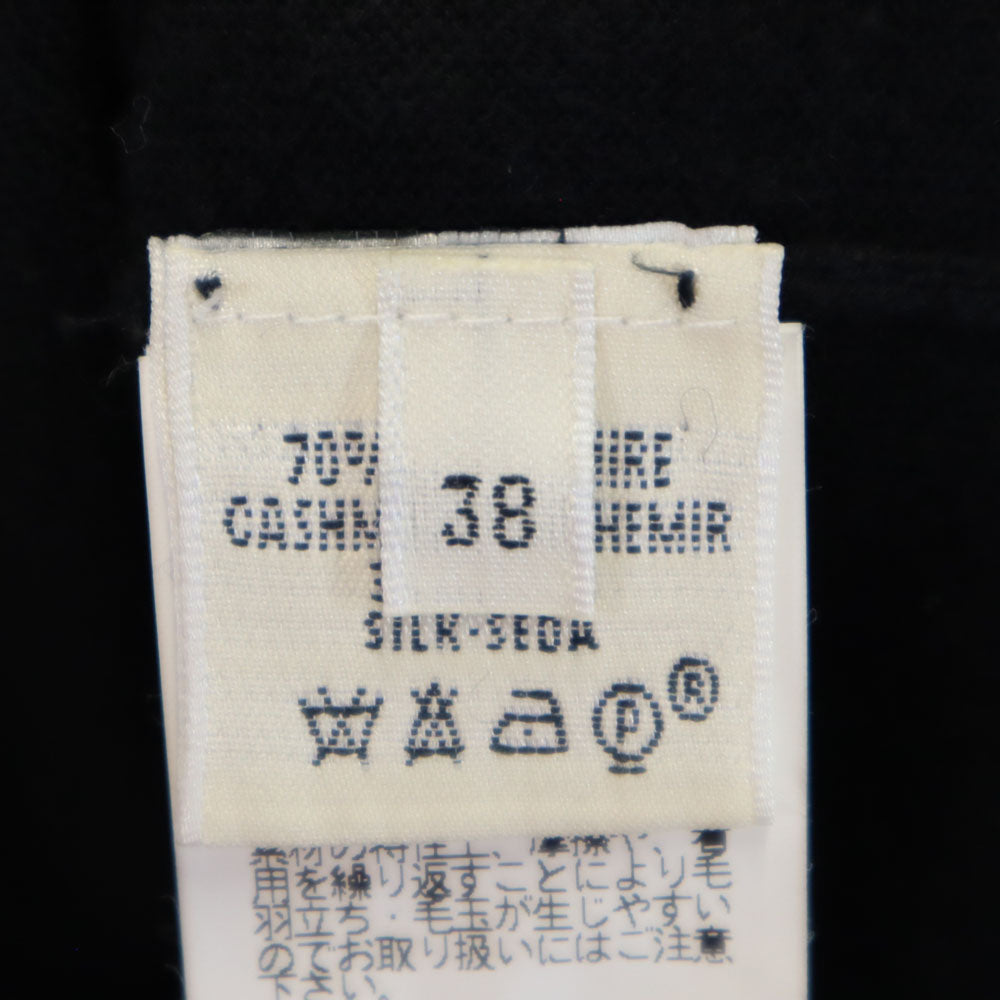 HERMES エルメス カシミヤブレンド 長袖 セーター 38 ブラック系 ニット レディース