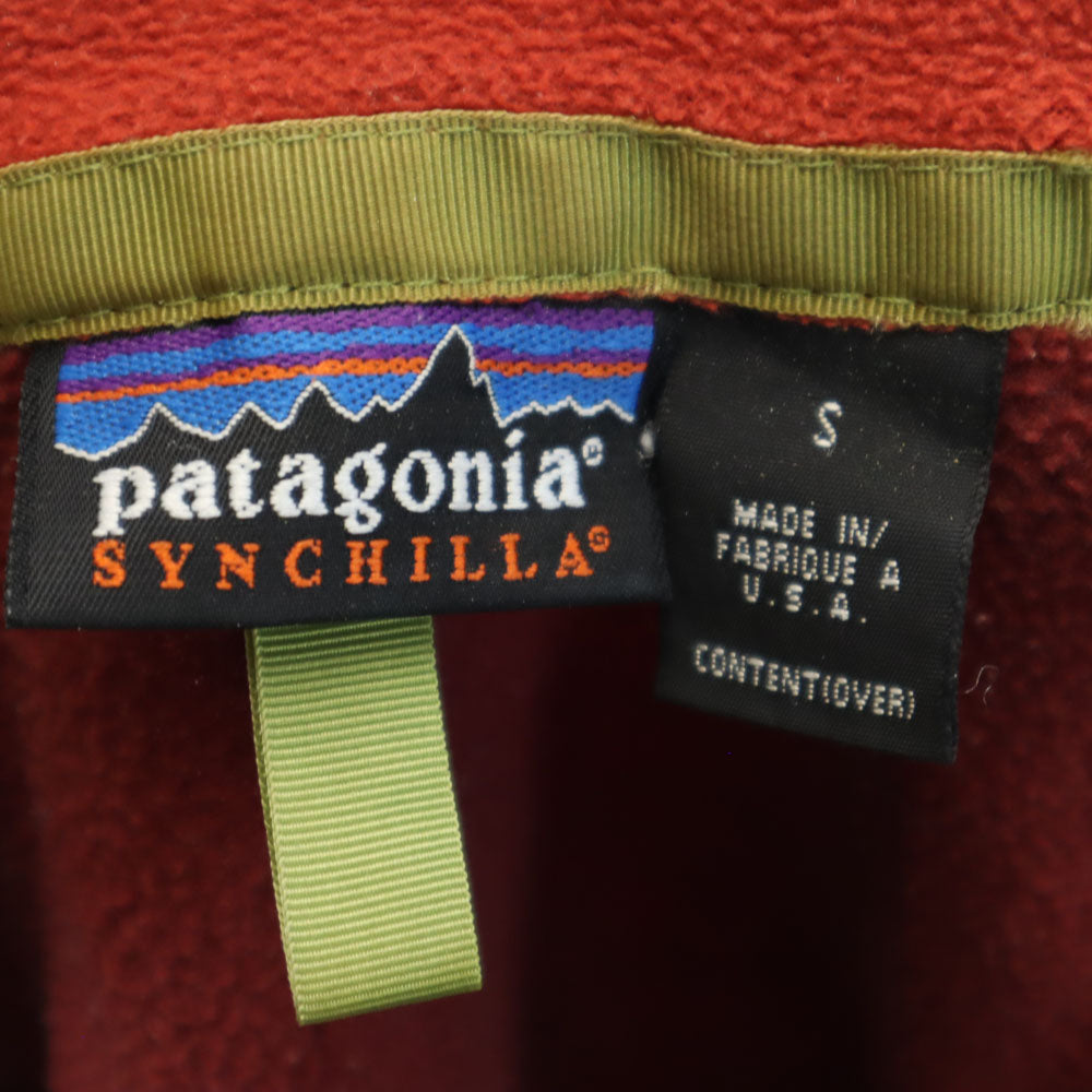 patagonia パタゴニア 25270 長袖 フリースジャケット S レッド系 アウトドア メンズ