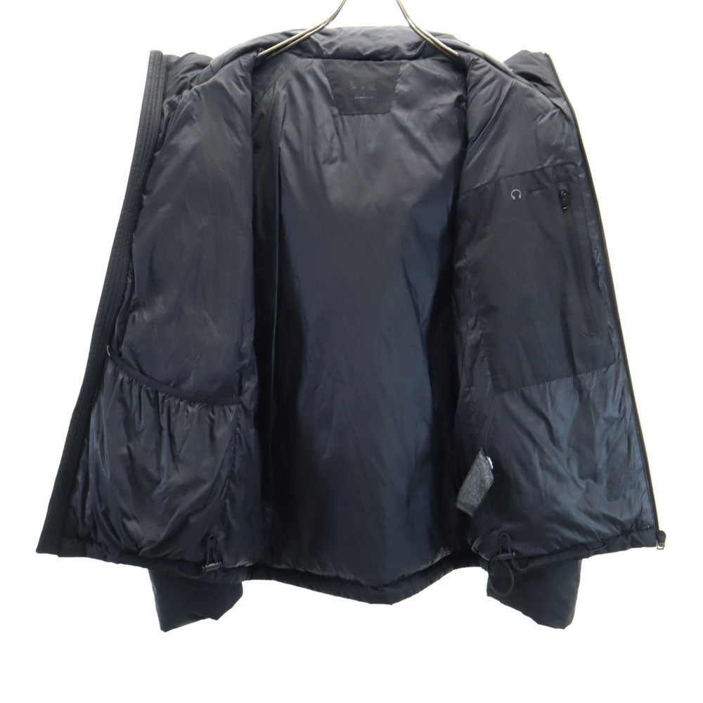 UNIQLO ユニクロ 長袖 シームレス ダウンコート L ブラック系 フード メンズ