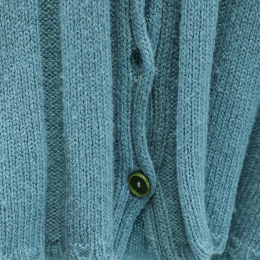 MARNI マルニ イタリア製 7分袖 ニットカーディガン 40 サックスブルー系 レディース