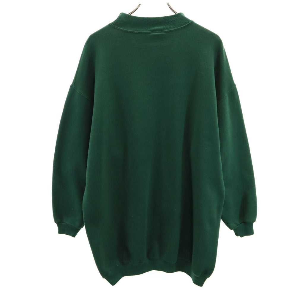 chic 90s USA製 オールド 長袖 スウェット トレーナー S/M グリーン 裏起毛 メンズ