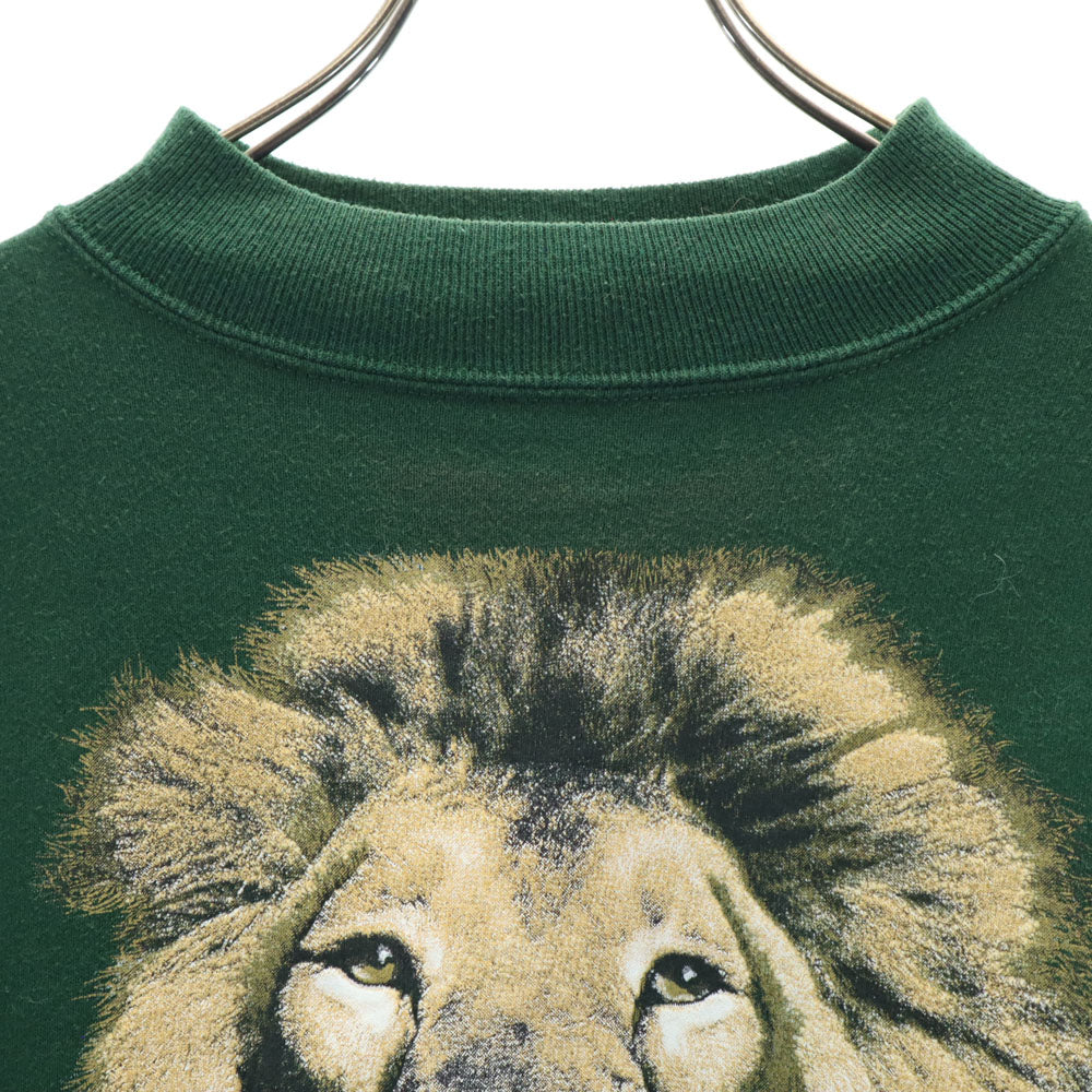 chic 90s USA製 オールド 長袖 スウェット トレーナー S/M グリーン 裏起毛 メンズ