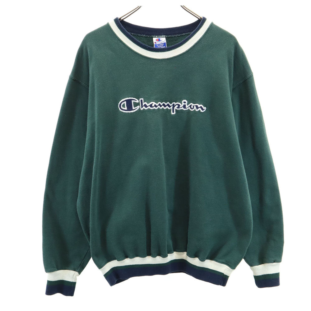 Champion チャンピオン 90s オールド 長袖 スウェット トレーナー XL グリーン 裏起毛 メンズ