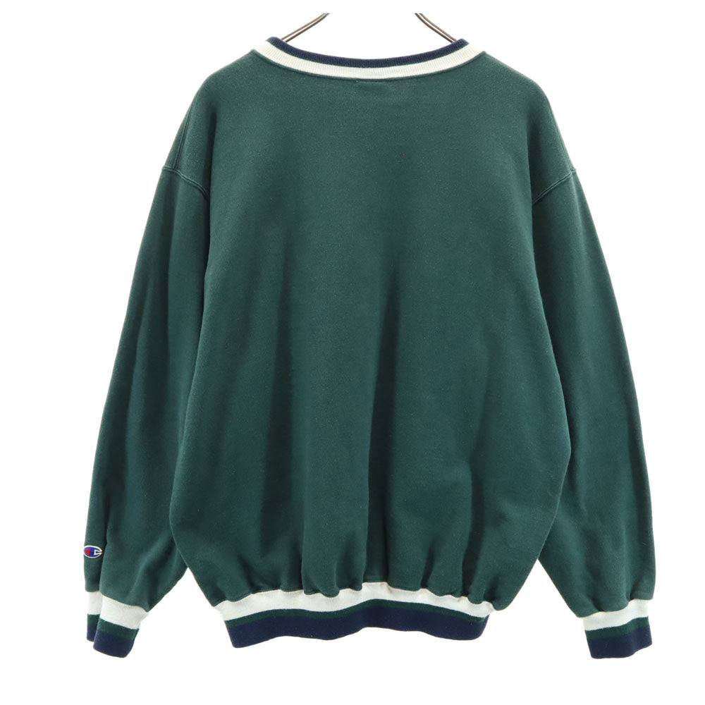 Champion チャンピオン 90s オールド 長袖 スウェット トレーナー XL グリーン 裏起毛 メンズ