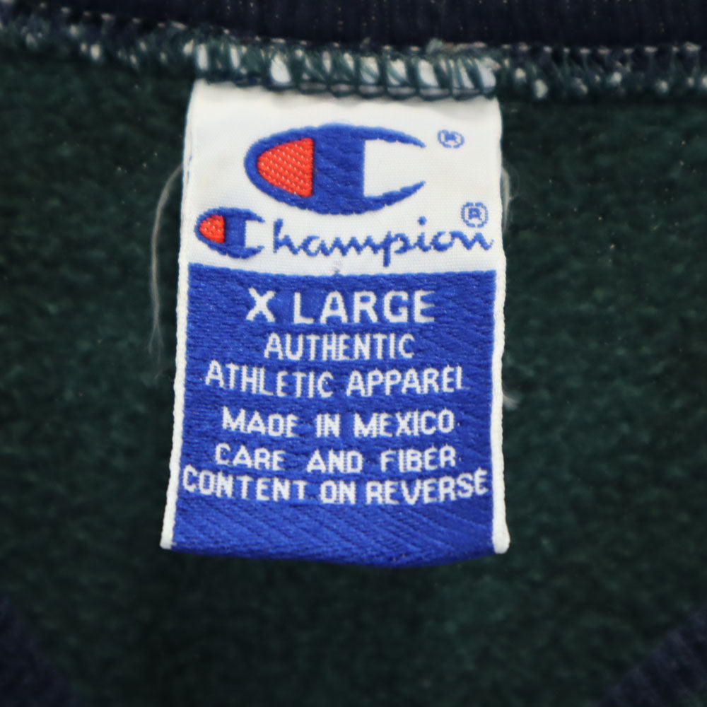 Champion チャンピオン 90s オールド 長袖 スウェット トレーナー XL グリーン 裏起毛 メンズ