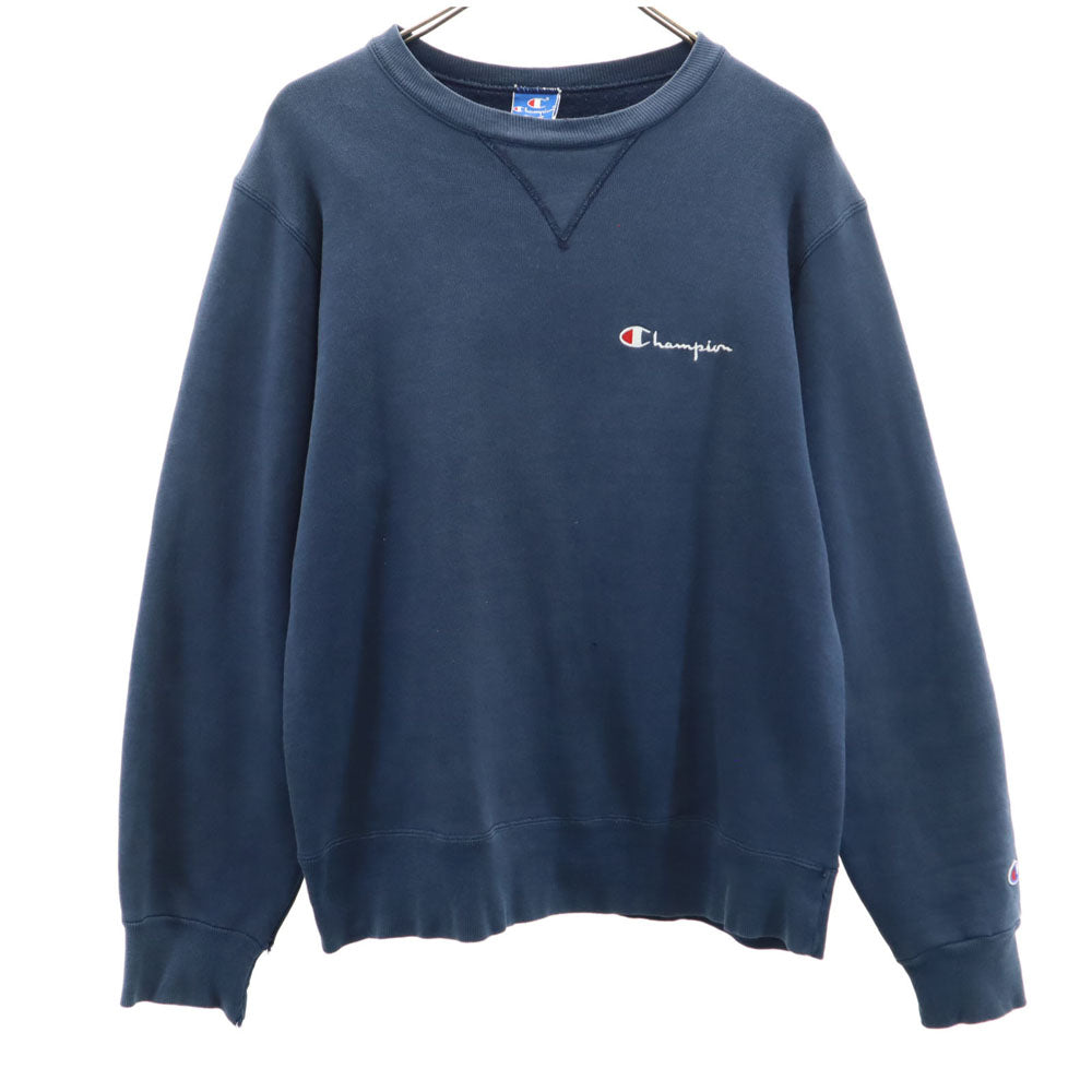 Champion チャンピオン 90s USA製 オールド 青タグ 長袖 スウェット トレーナー M ネイビー 裏起毛 メンズ