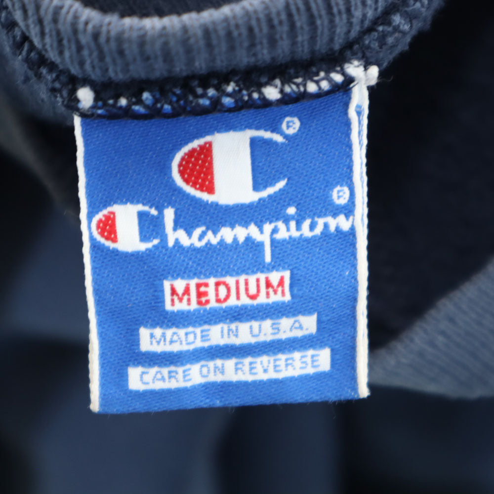 Champion チャンピオン 90s USA製 オールド 青タグ 長袖 スウェット トレーナー M ネイビー 裏起毛 メンズ