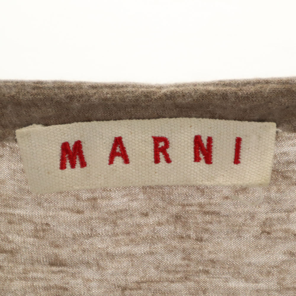 MARNI マルニ イタリア製 5分袖 Tシャツ 40 ベージュ系 ロンT レディース