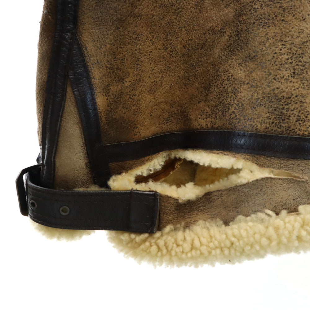 AVIREX アビレックス USA製 B-3 ムートンジャケット 40 ブラウン フライトジャケット ミリタリー メンズ