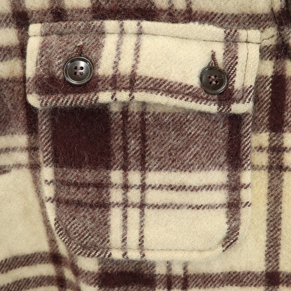 Field Stream 50s ヴィンテージ 長袖 ウール シャツジャケット M ベージュ 他 メンズ