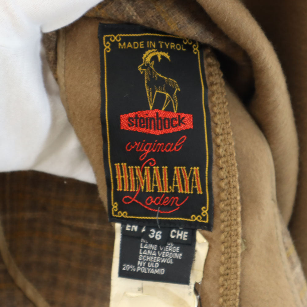 ORIGINAL TIROLER LODEN 90s steinbock オールド ポンチョ ウールコート 36 ブラウン ケープコート レディース