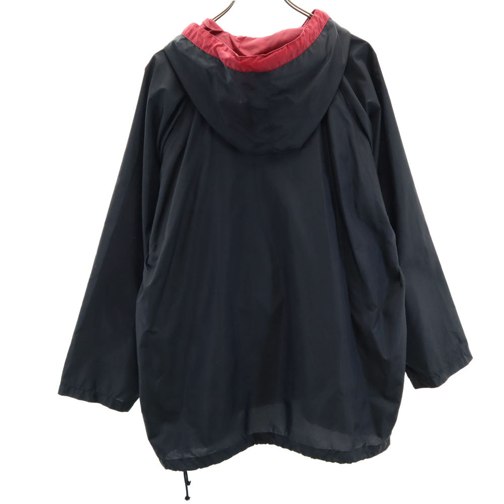 Reebok リーボック 90s オールド ナイロン アノラックパーカー LL ブラック ハーフジップ メンズ