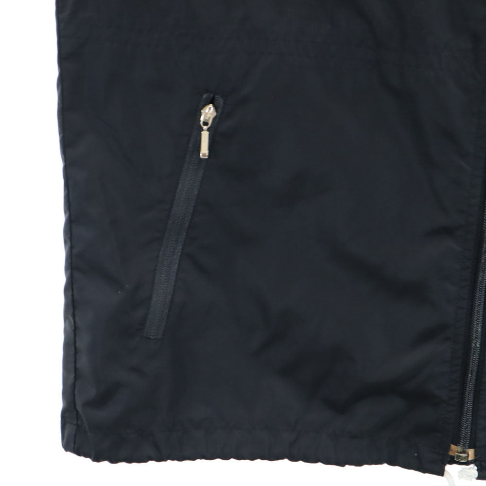 adidas アディダス 70s 80s デサント製 ヴィンテージ トレフォイルロゴ ナイロンジャケット LL ブラック ウィンドブレーカー メンズ