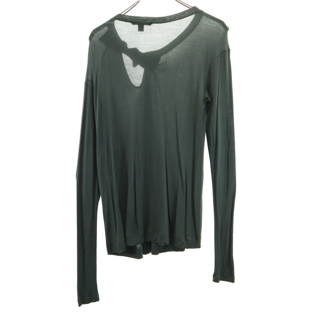 LOUIS VUITTON ルイヴィトン フランス製 長袖 セーター M グリーン レディース