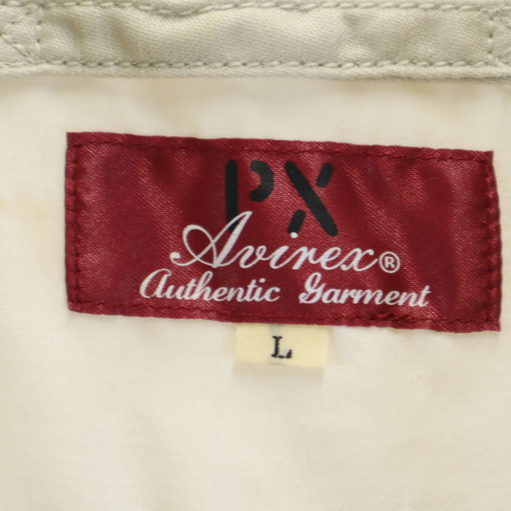 AVIREX アヴィレックス ジップジャケット L グレージュ系 レディース