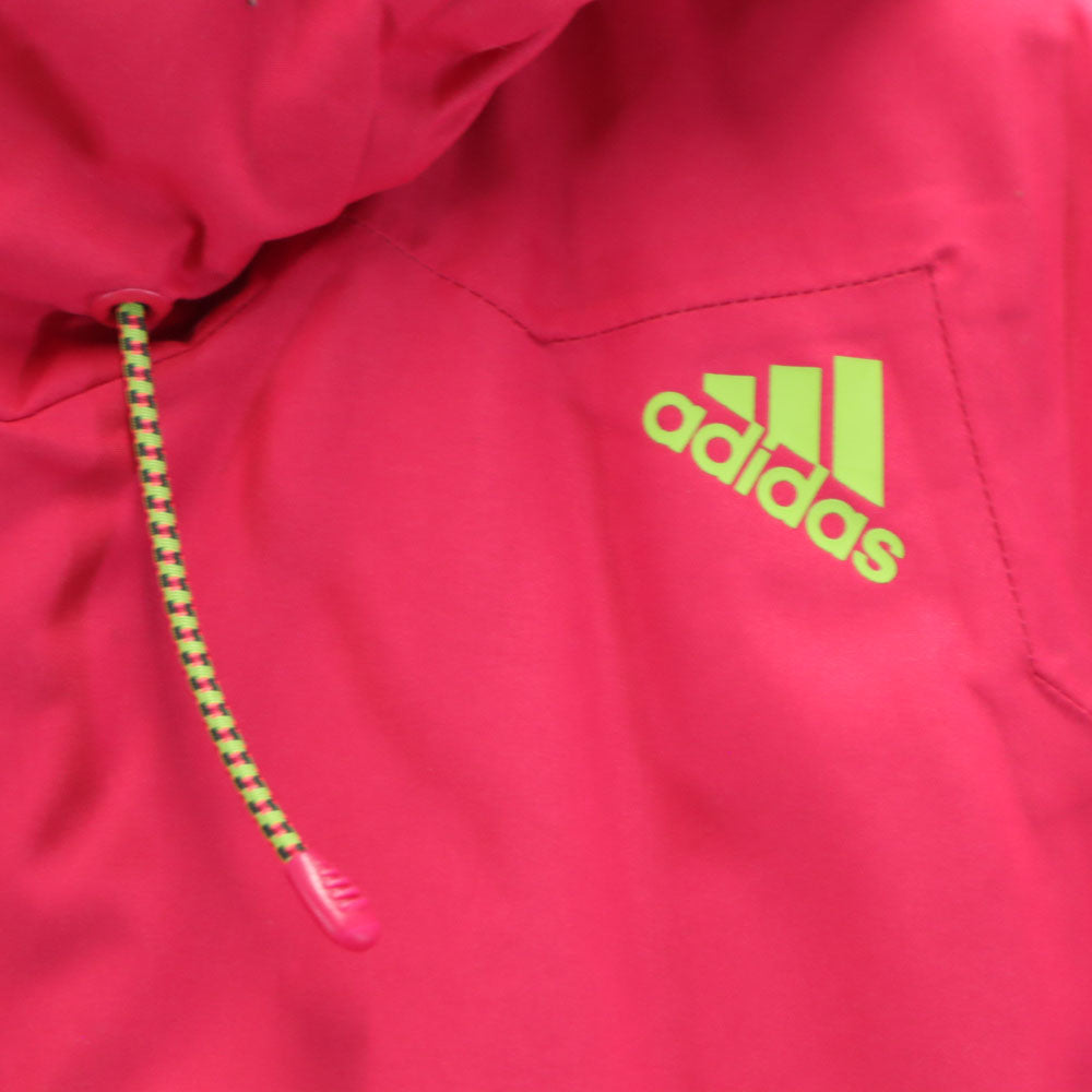 未使用 adidas アディダス CLIMA PROOF フード付き ジップジャケット S ピンク トレーニング レディース