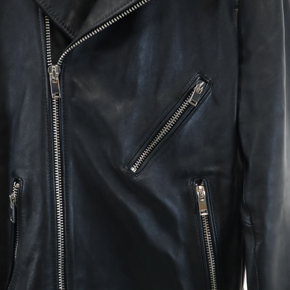 ザラ ダブルライダースジャケット M ブラック ZARA レザージャケット メンズ