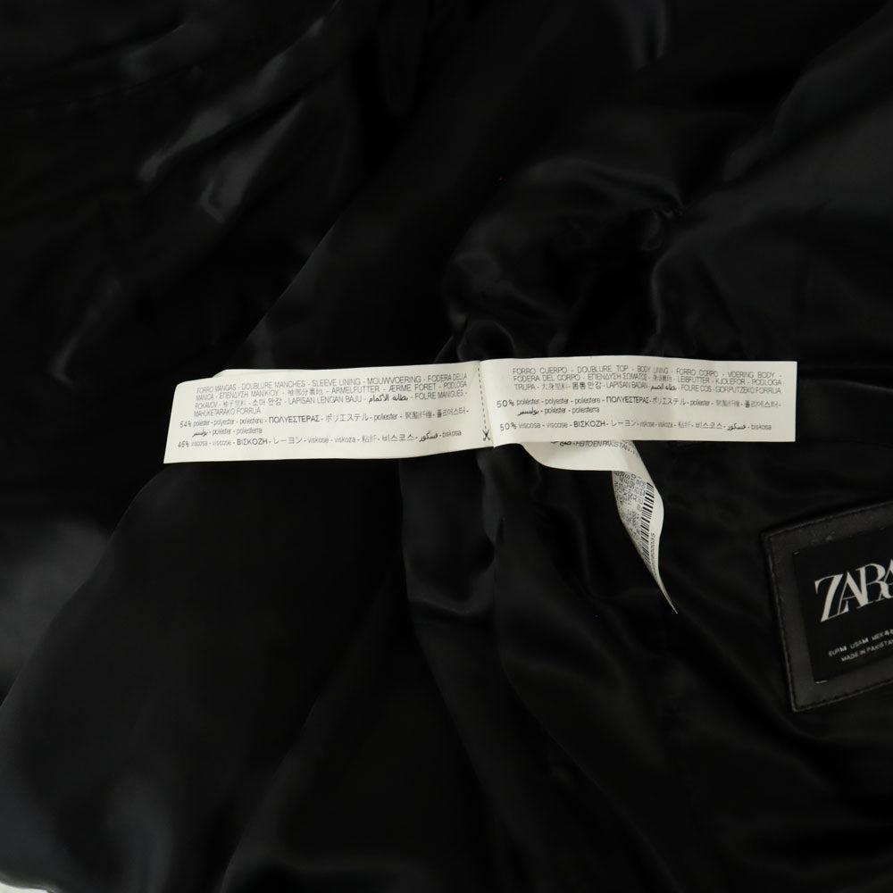 ザラ ダブルライダースジャケット M ブラック ZARA レザージャケット メンズ