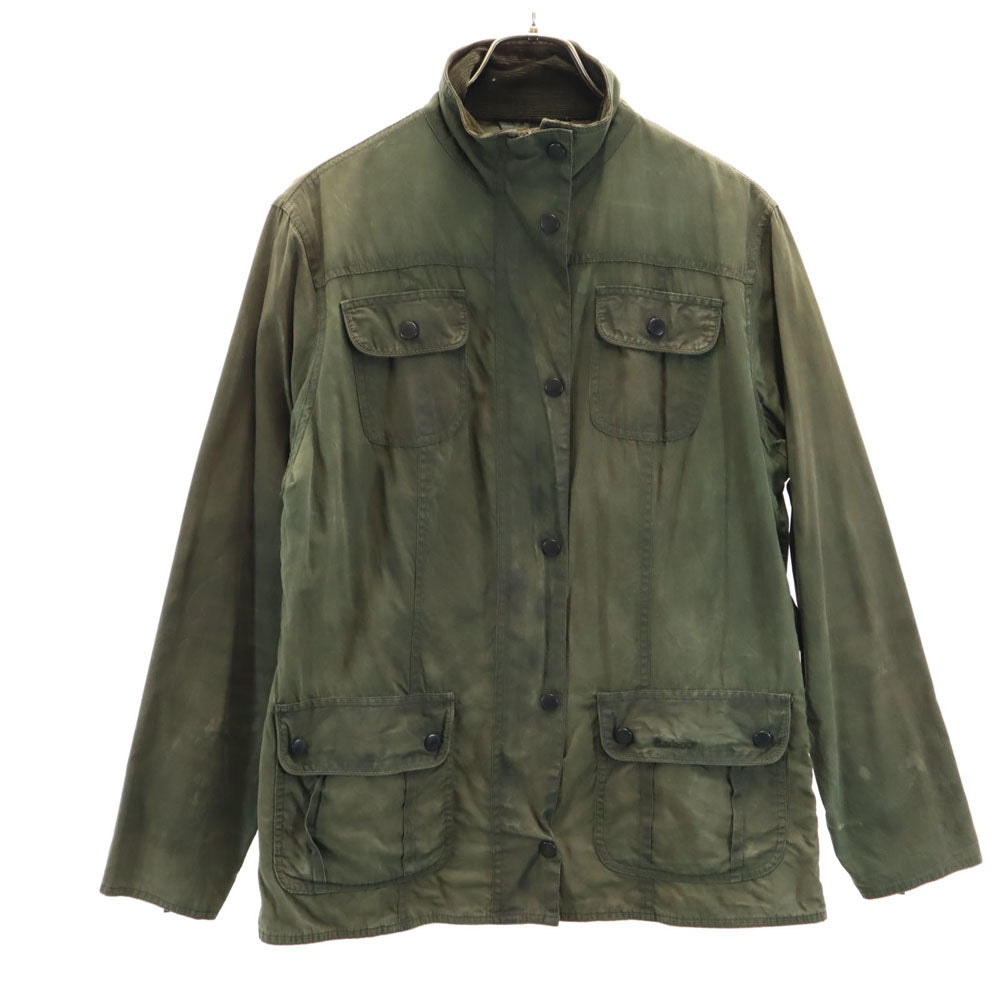 Barbour バブアー FLYWEIGHT WAX UTILITY オイルドジャケット 16 カーキ ブルゾン ヨーロッパ古着 レディース