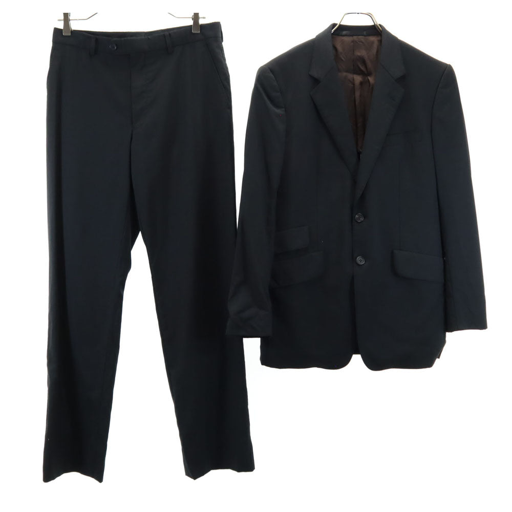 Paul Smith ポールスミス 日本製 ウール スーツ 上下 セットアップ L ブラック メンズ