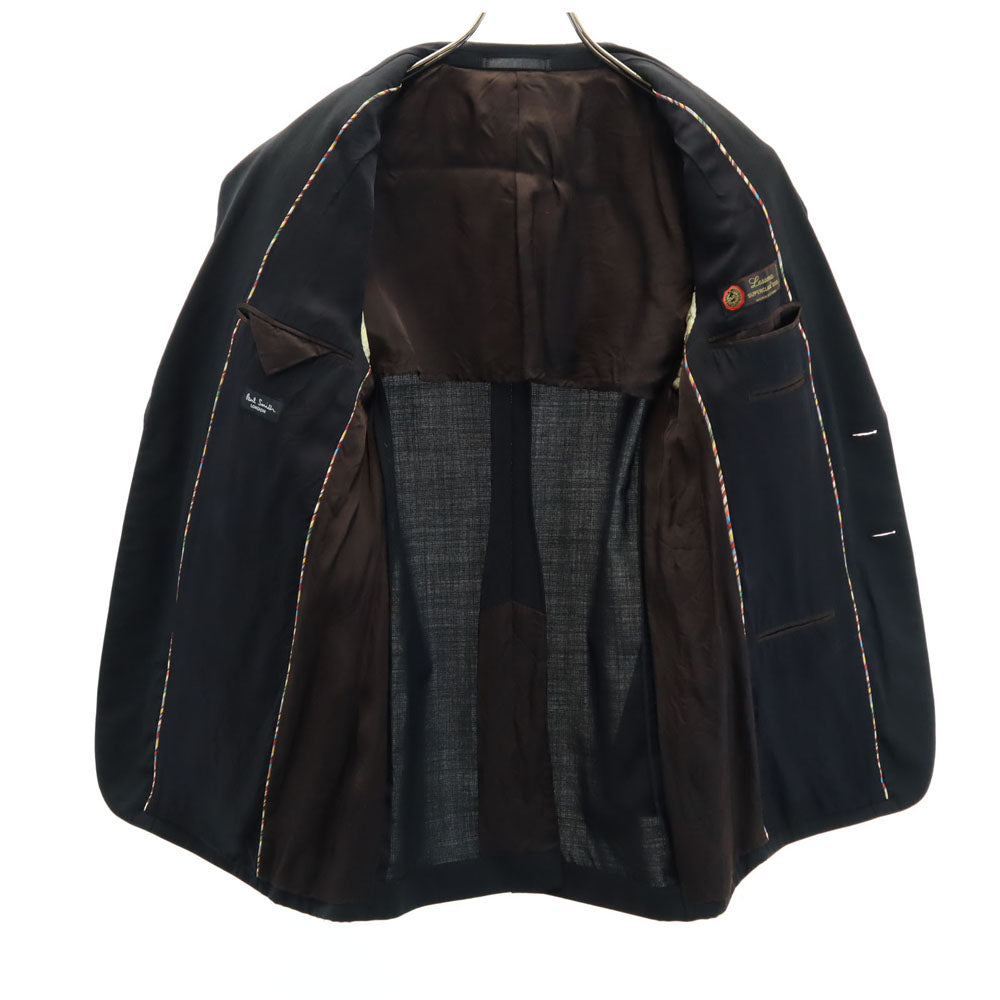 Paul Smith ポールスミス 日本製 ウール スーツ 上下 セットアップ L ブラック メンズ