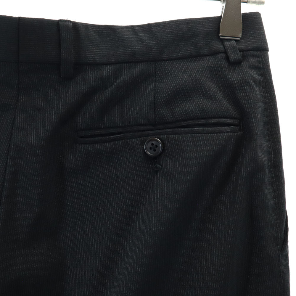 Paul Smith ポールスミス 日本製 ウール スーツ 上下 セットアップ L ブラック メンズ