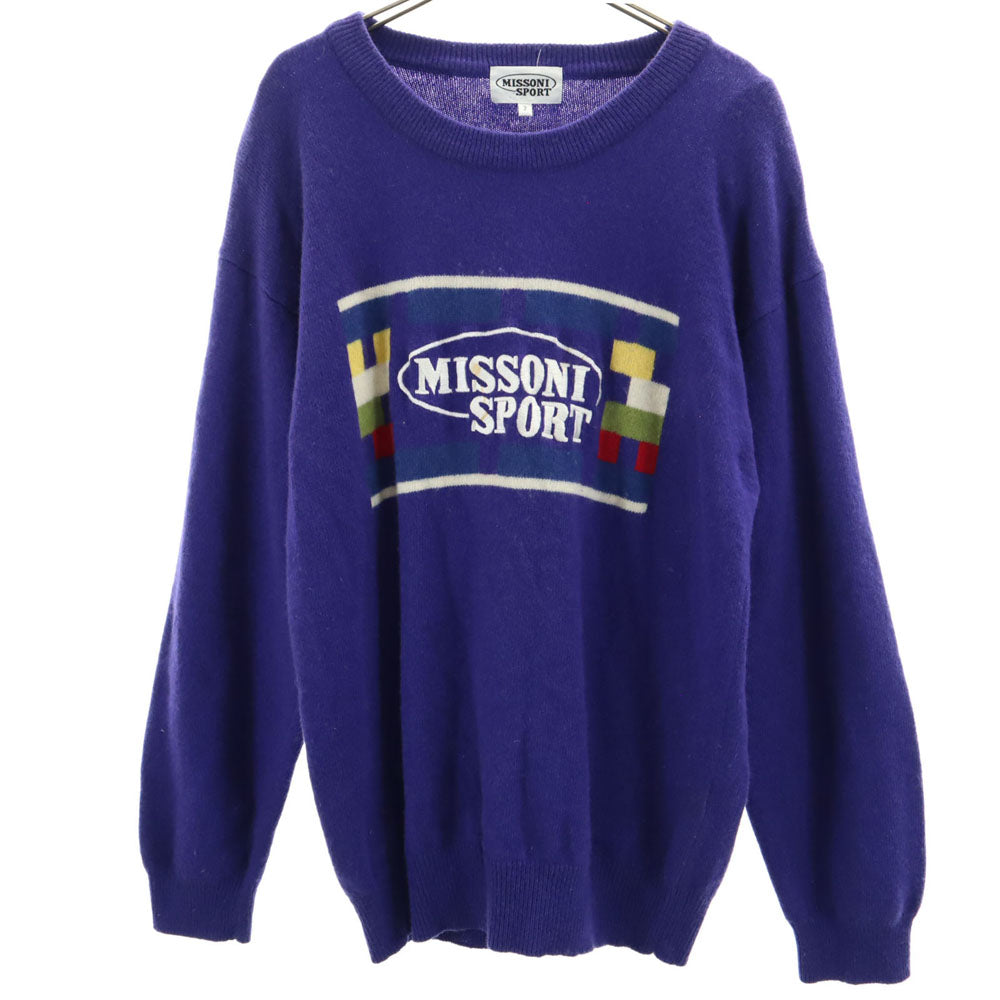 MISSONI SPORT ミッソーニスポーツ 長袖 セーター 2 パープル ニット メンズ