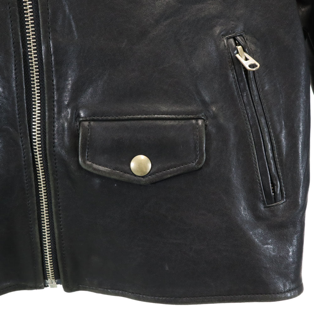 beautiful people ビューティフルピープル ダブルライダースジャケット 130 ブラック レザージャケット レディース