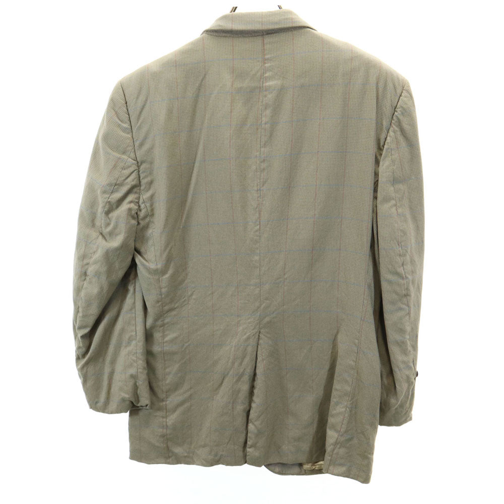 Burberrys バーバリーズ 90s USA製 オールド チェック柄 テーラードジャケット ベージュ 他 肩パッドあり メンズ